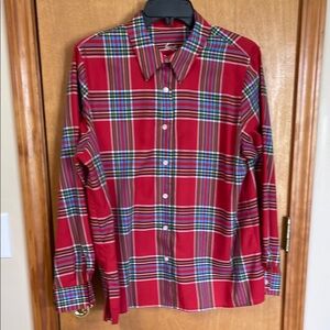 Women’s Foxcroft Red Plaid Shirt